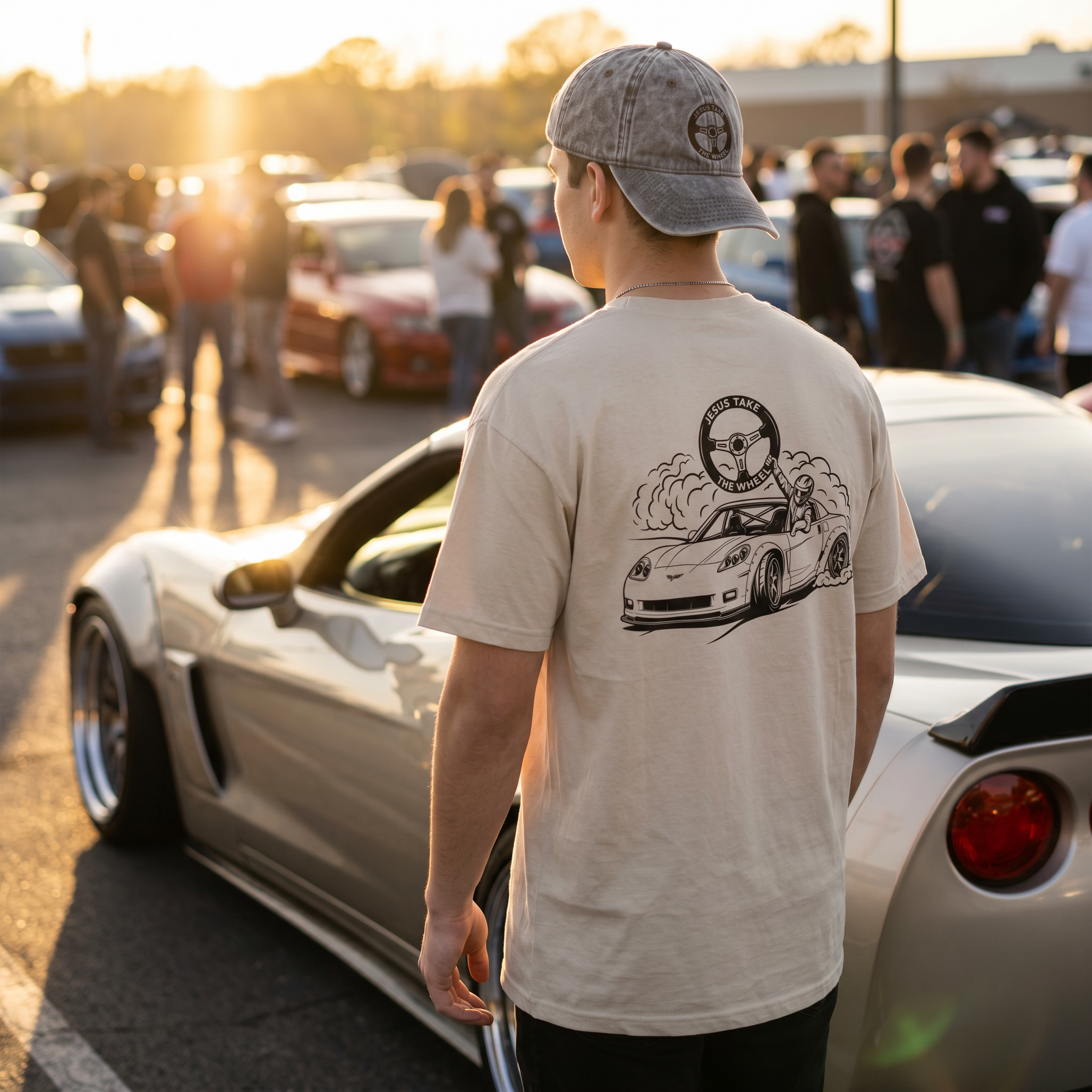 Jesus Take The Wheel Corvette T-Shirt